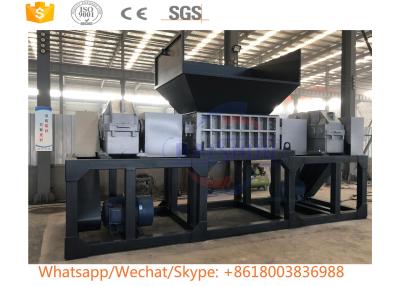 China Waste Car Industrial Metal Shredder / Double Shaft Small Metal Shredder Machine for sale
