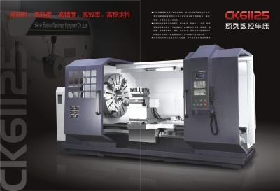 China 6 Tons Load CNC Horizontal Lathe Machine / CNC Lathe Machine With Guide Rail for sale