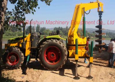 China Hydraulic Concrete Pole Erection Machine For Drilling Deep Earth Hole 100-6000MM for sale