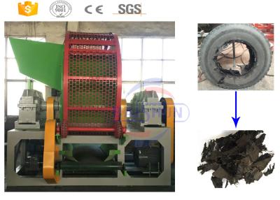 China High Speed Scrap Rubber Tires Recycling Machine With 2 Shaft Low Noise for sale