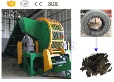 China High Efficiency Tractor Rubber Tyre Shredder / Waste Rubber Tire Recycling Machinery for sale