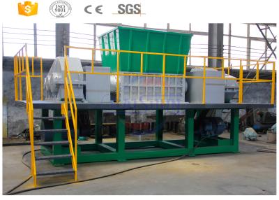 China Waste ABS Plastic Shredder / 2 Motor Industrial Plastic Shredder Machine for sale