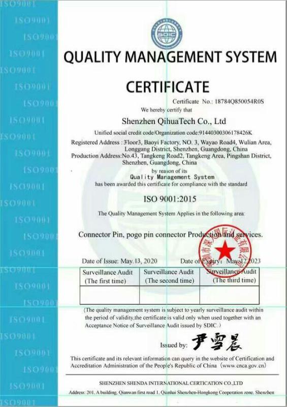 ISO9001 - Shenzhen QH Industrial Co.,Ltd