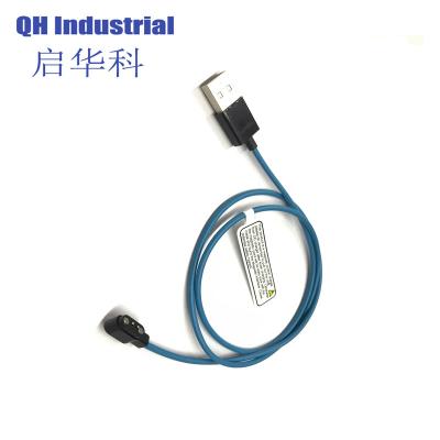 China 2Pin 2.84mm RoHS Standard Game Player Connector pogo magnetic connector Short VCD magnetic cable connector for sale