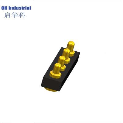 China 4Pin Egypt Intercom Connector 4Pin spring loaded pin Magnetic Connector Waterproof spring loaded pin Connector for sale
