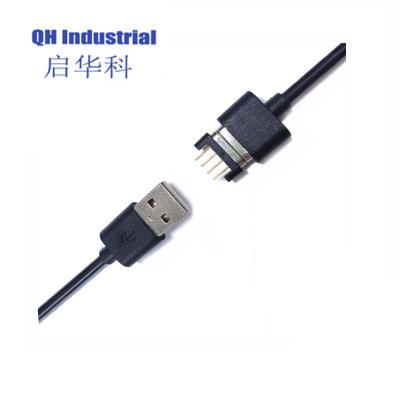 China 2A 700gf Stong Magnetic Force 80cm Male & Female 4Pin Magnetic Charging USB Cable Connector for sale