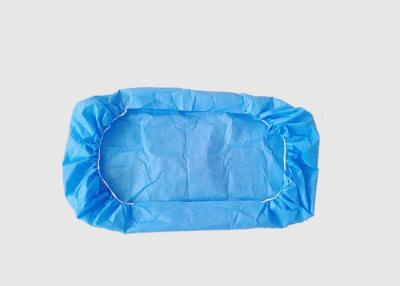China Blue Color Non Woven Disposable Bed Sheets Size 110 * 220CM For Bed / Stretcher for sale