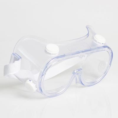 China Disposable Surgery Safety Glasses PVC PC Material Transparent Color For Hospital for sale