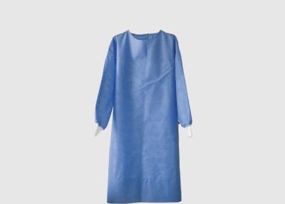 China Projeto redondo do pescoço da durabilidade alta material descartável longa de SMS do vestido cirúrgico das luvas à venda
