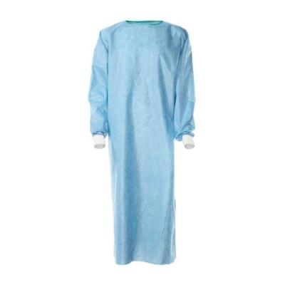 China Os anti vestidos azuis estáticos do isolamento, vestidos cirúrgicos estéreis fizeram malha/punhos do algodão à venda