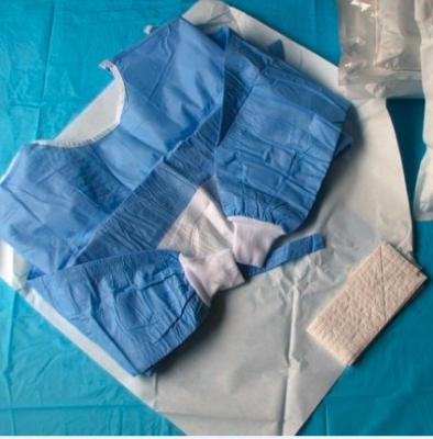 China Light Weight Doctors Disposable Surgical Gown Flexible Contoured Styling Degradabl for sale