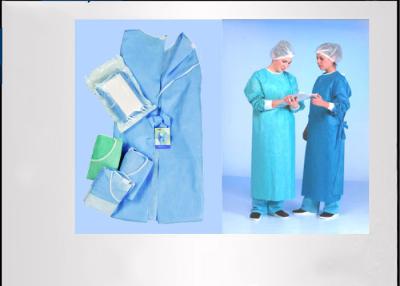 China Feeling Soft Disposable Hospital Gowns Unisex Convenient Good Tensile Strength for sale