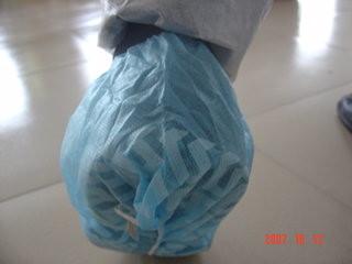 China A sapata do deslizamento do polipropileno não cobre o estilo feito à mão respirável descartável à venda