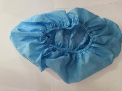 China Dust Proof Disposable Surgical Shoe Covers , Light Blue Disposable Foot Covers for sale