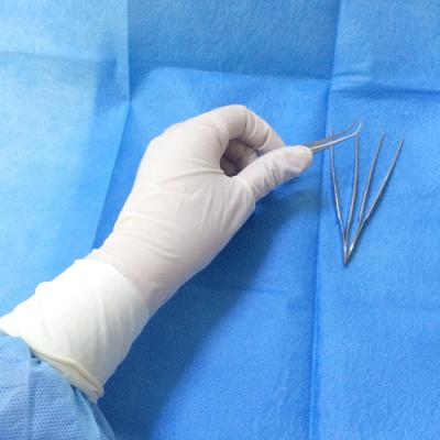 China Guantes de goma quirúrgicos del látex largo, guantes médicos estéril para la prueba de laboratorio en venta