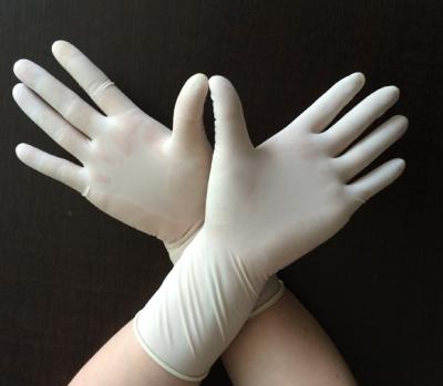China Polymer Coating Disposable Sterile Gloves , Long Arm Latex Gloves SO 13485 Approval for sale
