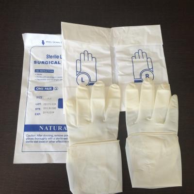 China CE Sterile Examination Gloves 7.5 Medium Extra Long Elbow Length Micro Powder for sale