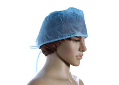 中国 病院の外科医のレースとの使い捨て可能なヘッド帽子のポリプロピレンの物質的なハンドメイド 販売のため