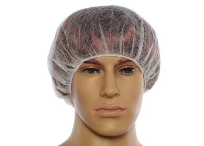 China 21 Inch Lightweight Disposable Head Cap Breathable Spunbonded Polypropylene for sale