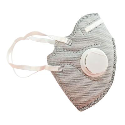 China Anti poluição que dobra a máscara protetora não tecida descartável da máscara FFP2 com válvula à venda