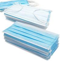 China Blue Disposable Face Mask Skin Friendly  For Filter Pollen / Dust for sale