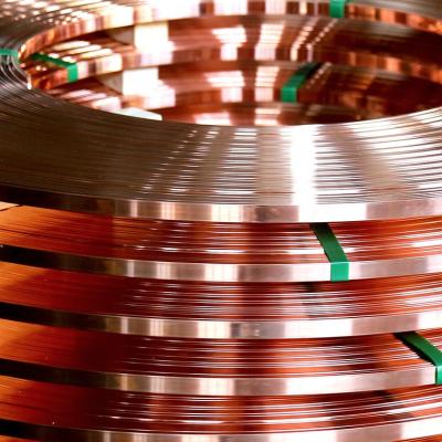 China Copper Strip Roll  Excellent Electrical Conductivity T2 Grade for sale