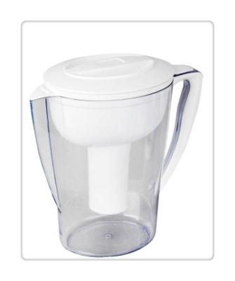 China Personal Heaith Filtered Water Pitcher , 2.5L Capacity Water Purifying Jug for sale