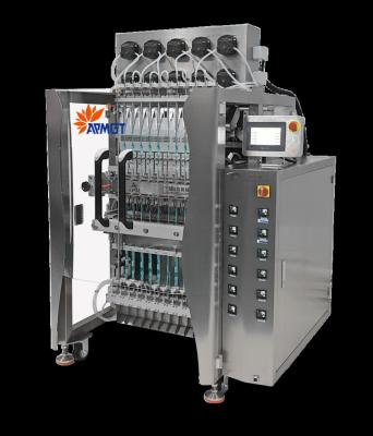 China Hand Liquid Sanitizer Packing Machine Vertical 4 Lanes Food Packaging Machine for sale