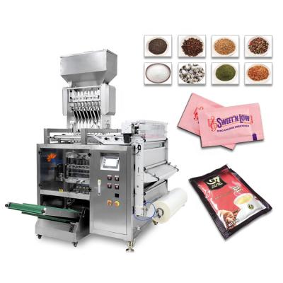 China Granular Sugar Sachet Packing Machine 3 In 1 Coffee Multi Food Lane en venta