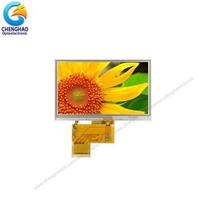 China 4.3 Inch Color LCD Display 480x272 40Pin Small LCD Touch Screen for sale