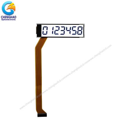 China Pantalla LCD de segmento de 7 dígitos personalizada Pantalla LCD monocromática negativa VA en venta