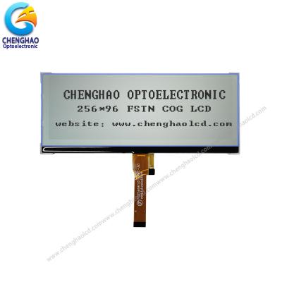 China Visor LCD monocromático personalizado 256 x 96 FSTN Módulo LCD de matriz de ponto gráfico de 22 pinos à venda