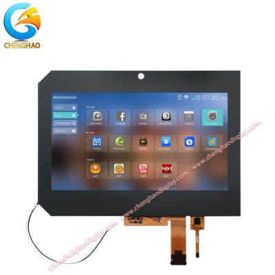China Ecrã capacitivo de cristal líquido LVDS TFT com área de displays ativa a cores de 8 polegadas à venda