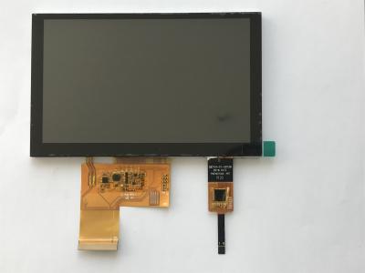 China resolución 800x480 exhibición de TFT LCD de 5 pulgadas con el panel táctil capacitivo en venta