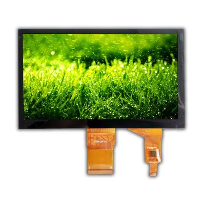 China 12 O'clock 800×480 7in TFT LCD Capacitive Touchscreen I2C Transmissive for sale