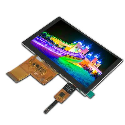 China TN Transmissive 800x480 Lcd Capacitive Touchscreen 300cd/m2 White LED Backlight for sale