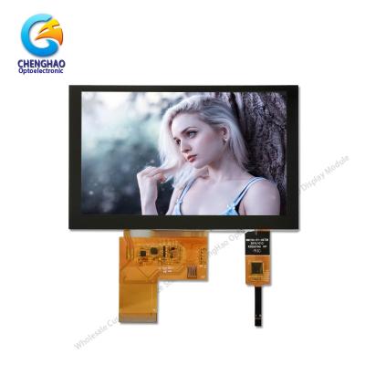 China 800x480 5in Lcd Touch Screen Monitor 300cd/M2 With Capacitive Panel for sale