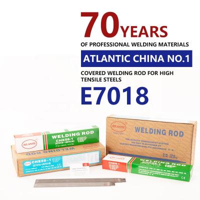 China ATLANTIC Welding Rod E7018 MUG Low Structural Steel OEM Hydrogen Welding Electrode Suit Pipepines Pressure Vessels for sale