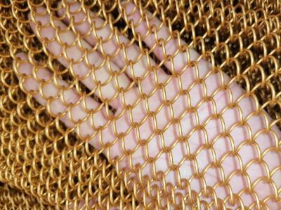 China Customizable Metal Coil Drapery Woven Screen Mesh For Decoration for sale