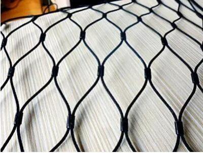 China Stainless Steel Rope Mesh/Black Oxide rope Mesh/Black Oxide Bird Mesh à venda