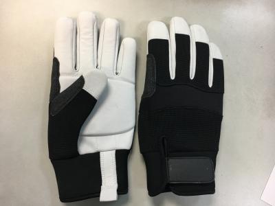 China Leather Mechanical Vibration Resistant Gloves For Tool Handling for sale