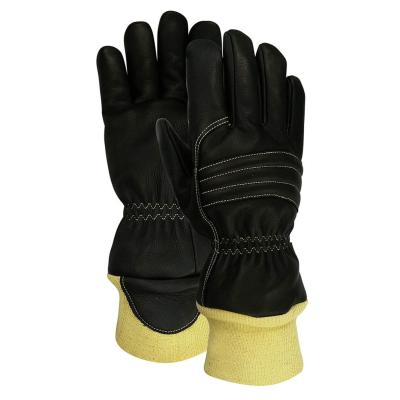 China GOST R Certificate Firefighter Rescue Gloves Kevlar Wristelet With Kunckle Pad for sale