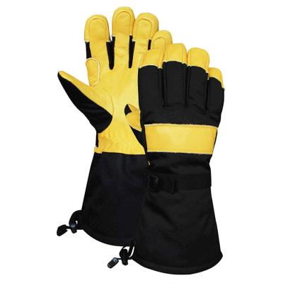 China Deer Leather Womens  Leather Ski Gloves for sale