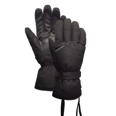 China Hysafety Leather Ski Gloves Mens PU Thinsulate Great Grip For Warmness for sale