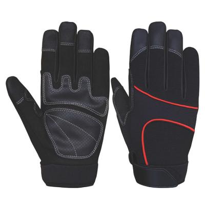 China Two In One Mechanic Black Gloves Automotive Work Gloves Hysafety Brand for sale