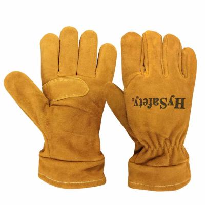 China NPFA1977 Dexterity  Gauntlet Firefighter Gloves , Leather Wildland Fire Gloves for sale