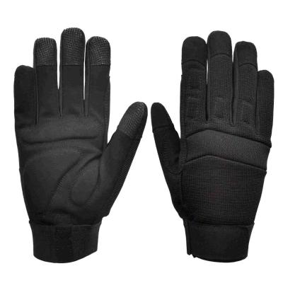 China Synthetic Leather Mechanic Glove  Padding On Palm Breathable Mesh Knuckle for sale