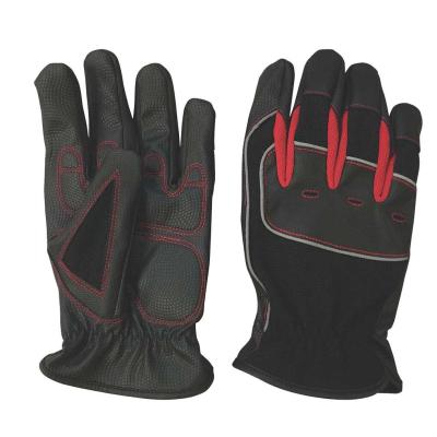 China Utility Mechanic Gloves Anti-Slip PU Palm Filled With EVA Fastfit Cuff for sale