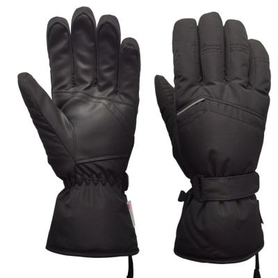 China ISO9001 Leather Ski Gloves For Winter PU 3M Insulation Membrane for sale