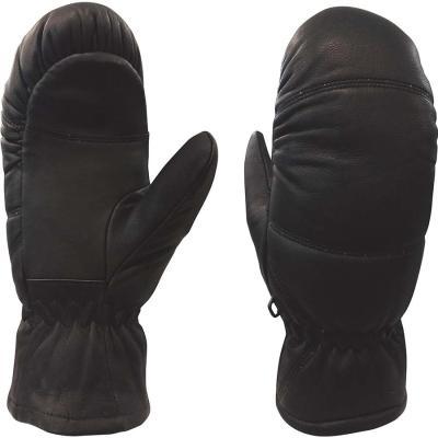 China Size S-2XL Leather Snowboard Mittens , Mens Ski Mittens Cold Resistant for sale